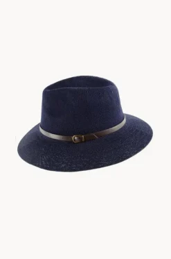 Adjustable Knit Leather Band Fedora