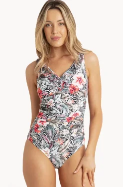 Africa DD/E Cup Mesh Frill One Piece