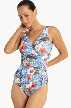 Africa Gathered Cross Over One Piece