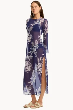 Aloha Mesh Long Dress