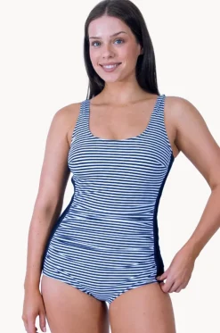 Anchor Stripe Pintuck One Piece