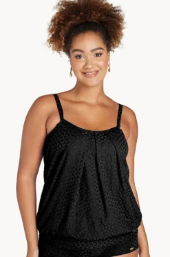 Aztec Jacquard Blouson Tankini Separate