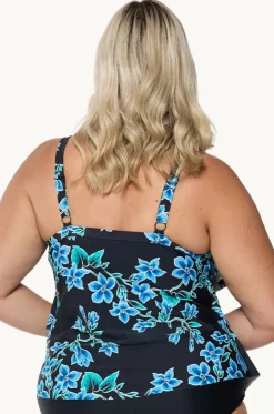 Bahamas Blue Tiered Frill Tankini Separate