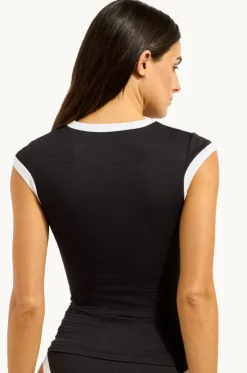 Bandwave Cap Sleeve Suntop