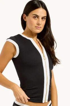 Bandwave Cap Sleeve Suntop