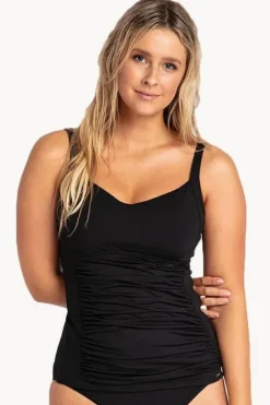 Basix DD/E Cup Ruched Tankini Separate