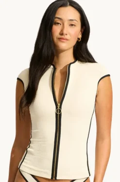 Beach Bound Cap Sleeve Suntop