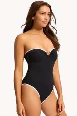 Beach Bound Ring Front Bandeau One Piece