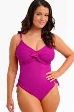 Beach Waves G Cup Twist Front One Piece