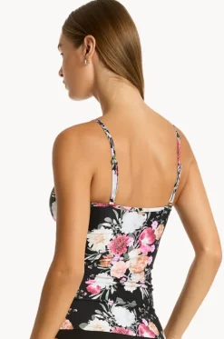 Belle B/C Cup Tie Front Tankini Separate