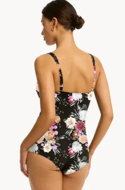 Belle Twist Front Boyleg One Piece