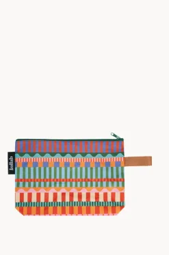 Blocks And Stripe Clutch