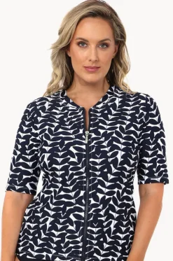 Blue Acacia Short Sleeve Suntop