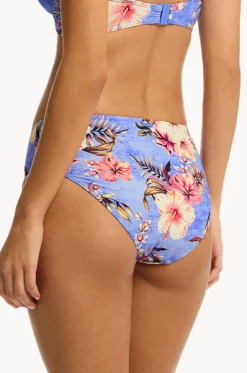 Blue Hawaii Mid Bikini Pant