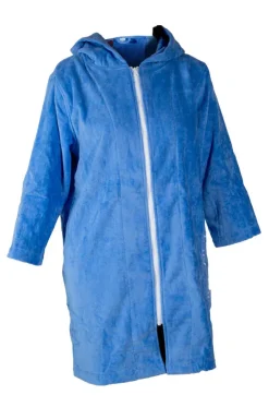 Blue Riptide Hooded Towel Robe M/L
