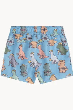 Boys Construction Dino Swim Short