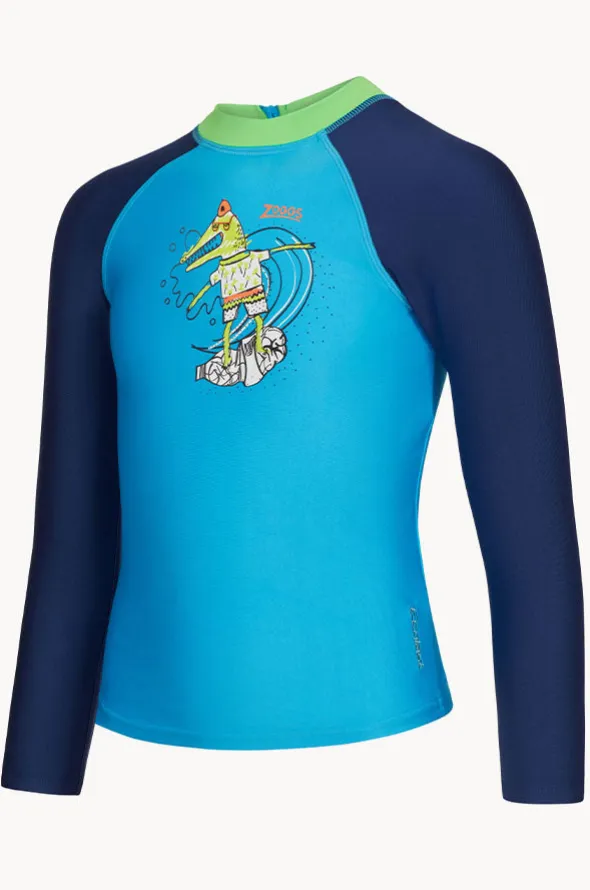 Boys Crocodile Long Sleeve Suntop