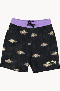Boys Diamond Grit Layback Boardshort