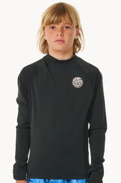 Boys Icons Brushed Long Sleeve Suntop