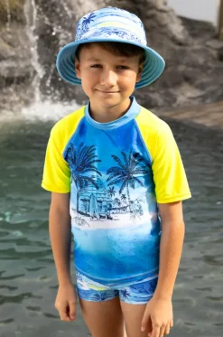 Boys Shipwrecked Reversible Sunhat