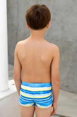 Boys Shipwrecked Stripe Euroleg Trunk
