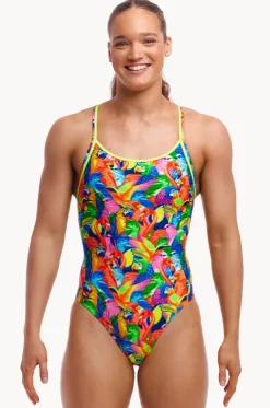 Bright Birds Diamond Back One Piece