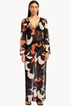 Cactus Garden Mesh Cover Up