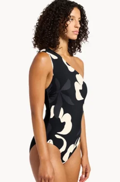Cactus Garden One Shoulder One Piece
