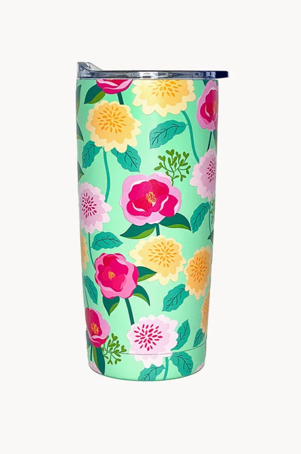 Camellias Mint Smoothie Tumbler
