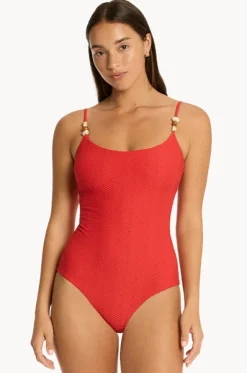 Caracus Scoop Neck One Piece