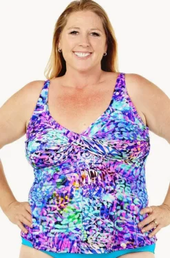 Caribbean Cruise D/DD Twist Tankini Separate