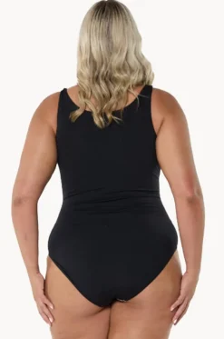 Caribbean Zip High Neck One Piece