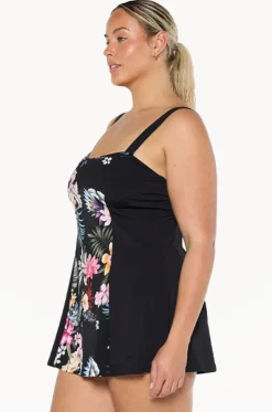 Carnival Wide Strap Swim Dress