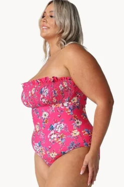 Castaway Shirred Bandeau One Piece