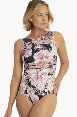 Chiara Mesh High Neck One Piece