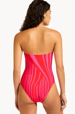 Coastline Ring Front Bandeau One Piece