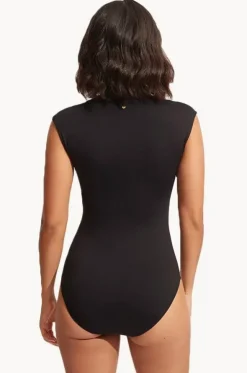 Collective Zip Front One Piece