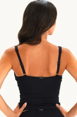 Contours F/G Cup Tie Front Tankini Separate