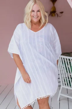 Cotton V Neck Kaftan