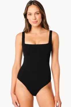 Crinkle Classic Square Neck One Piece