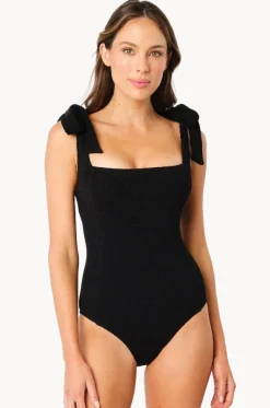 Crinkle Classic Square Neck One Piece