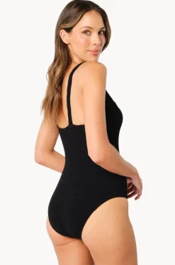 Crinkle Classic Square Neck One Piece