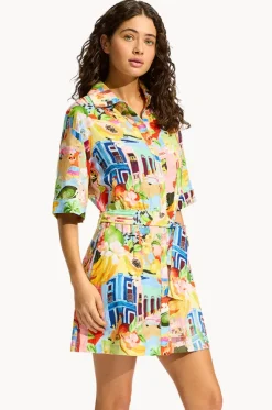 Cuba Mini Shirt Dress