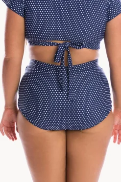 Dots Ruched Skirted Pant