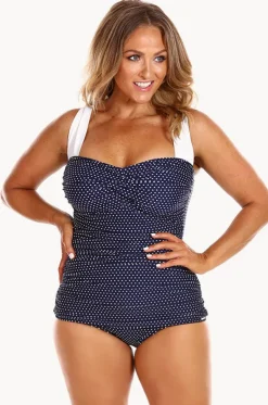 Dots Skirted Retro One Piece