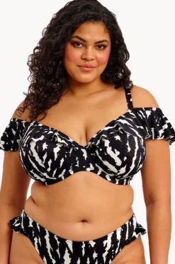 Echo Shell H Cup Ruffle Plunge Bra