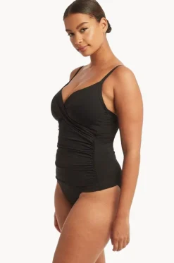 Eco Essentials DD/E Cup Cross Front Tankini Separate