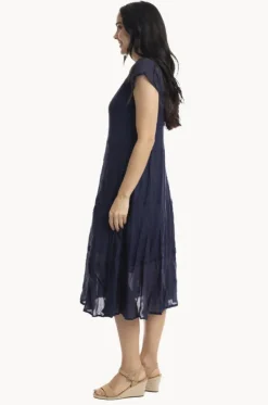 Essentials Cotton Gauze Bias Dress
