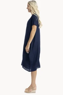 Essentials Linen Blend Bubble Dress