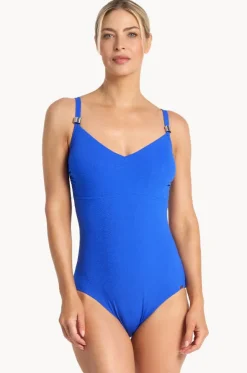 Fierce F/G Cup Ruched Front One Piece